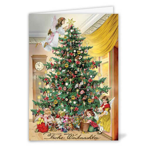 WF314 クリスマス　グリーティングカード  ツリー