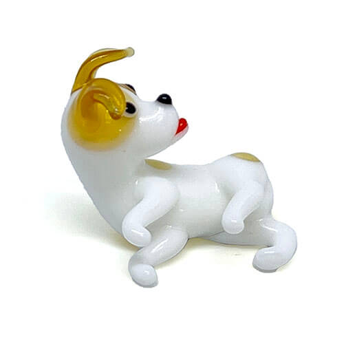 きたのガラス茶トラ　ガラス細工　ミニチュア 140097 ガラス細工 【ジャックラッセルテリア】｜動物・恐竜