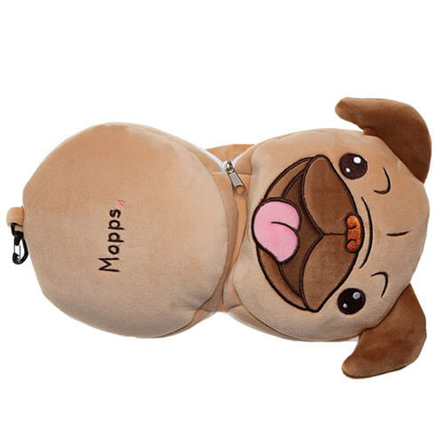 CUSH247 Relaxeazzz アイマスク付もちもちピロー パグ｜動物・恐竜