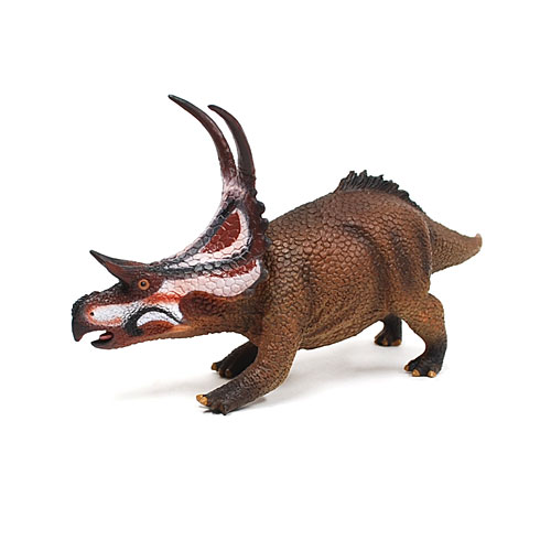 木彫　恐竜　ディアブロケラトプス　頭骨模型　1/10スケール 木彫 恐竜 ディアブロケラトプス 頭骨模型 1/10スケール